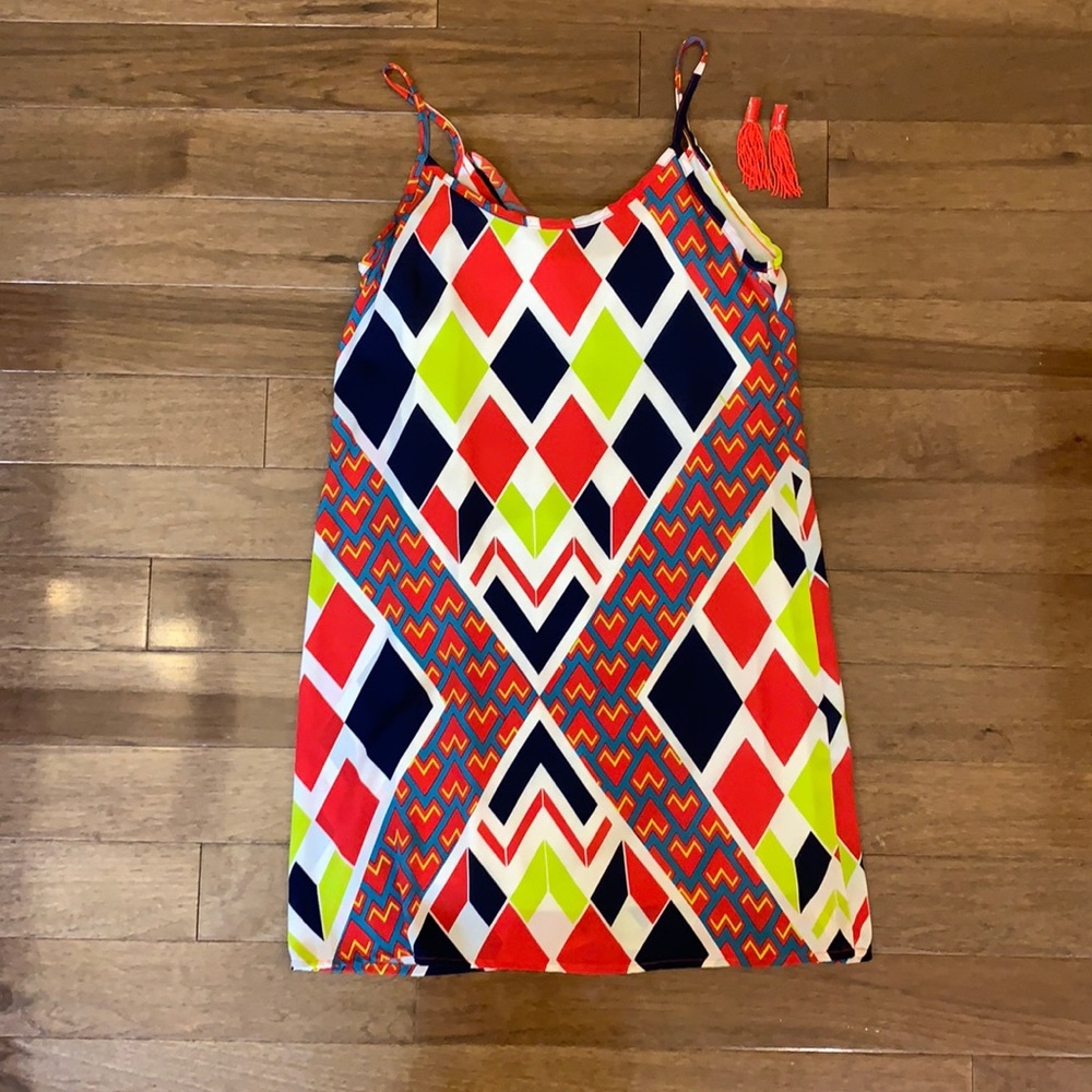 Colorful Geometric Dress - Picture 3 of 5
